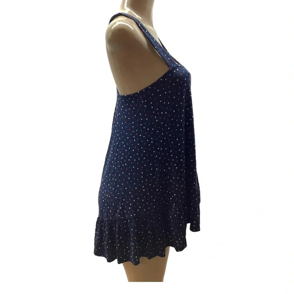 Lane Bryant Polka Dot Top with Ruffle Trip Size 18/20 New Without Tags - Picture 2 of 8